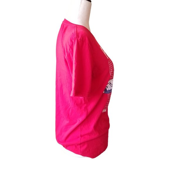 Teen Unisex Graphic T Tshirt XL NASA Red Spaceship Space Shuttle Juniors Tagless - Picture 10 of 14